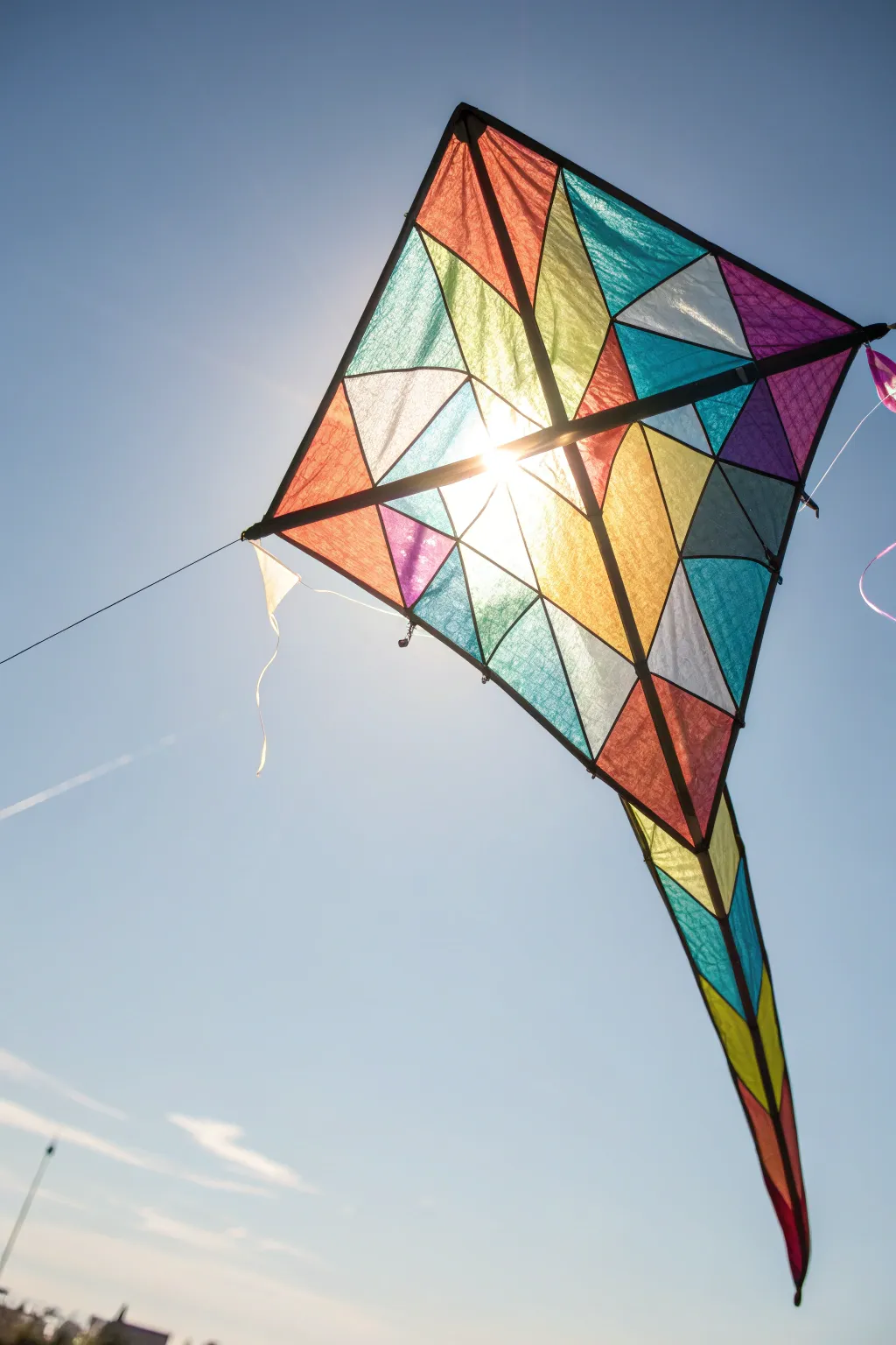 Soar with color: Experience the magic of stained glass in the sky.