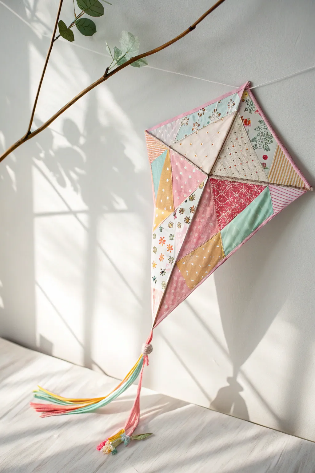 Inspire creativity with this charming collage kite, where simplicity meets vibrant artistry.