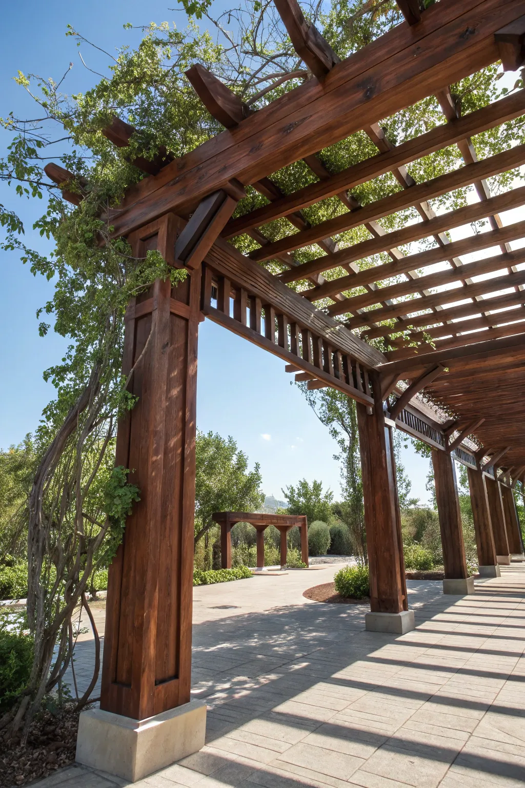 Elevate your outdoor space with a handcrafted timber pergola, where nature meets craftsmanship.