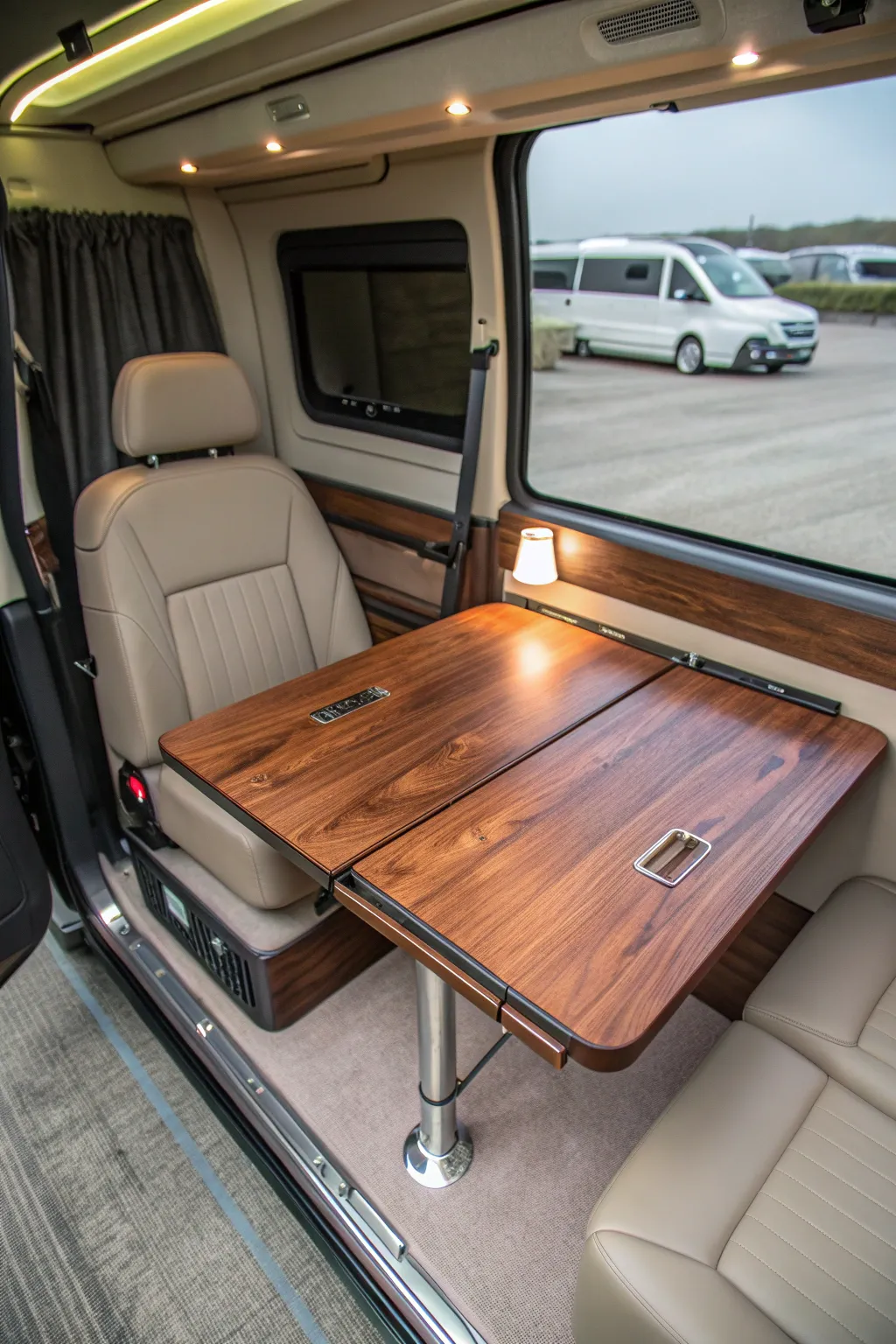 Craft your journey: A foldable workspace that seamlessly blends work and adventure.