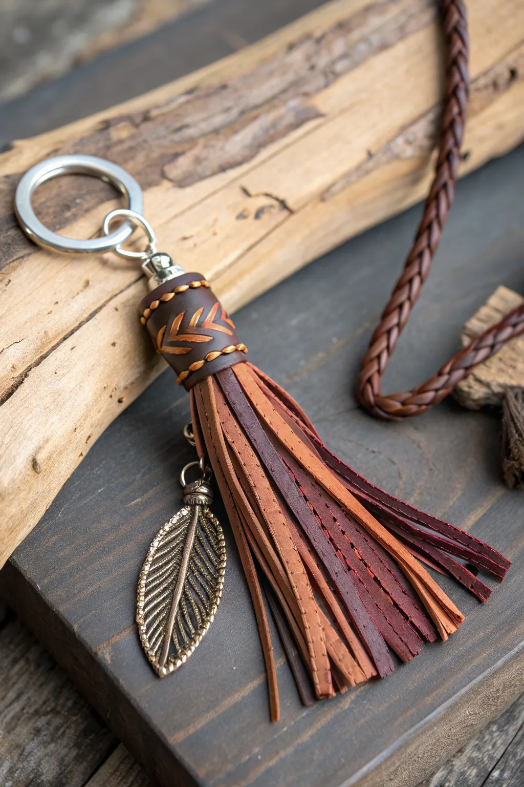 Elevate your keys with boho chic flair: the perfect blend of craftsmanship and style.