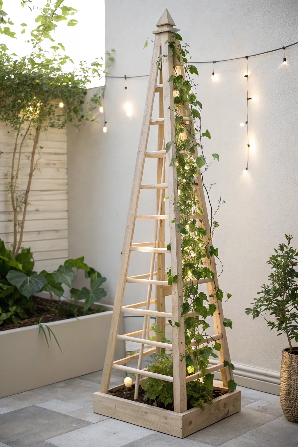 Elevate your garden with a touch of elegance: Discover the beauty of a decorative obelisk trellis.