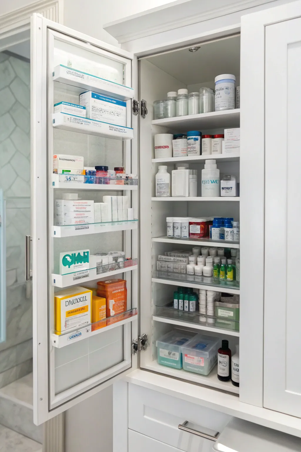 A backstock area ensures you always have essentials on hand.