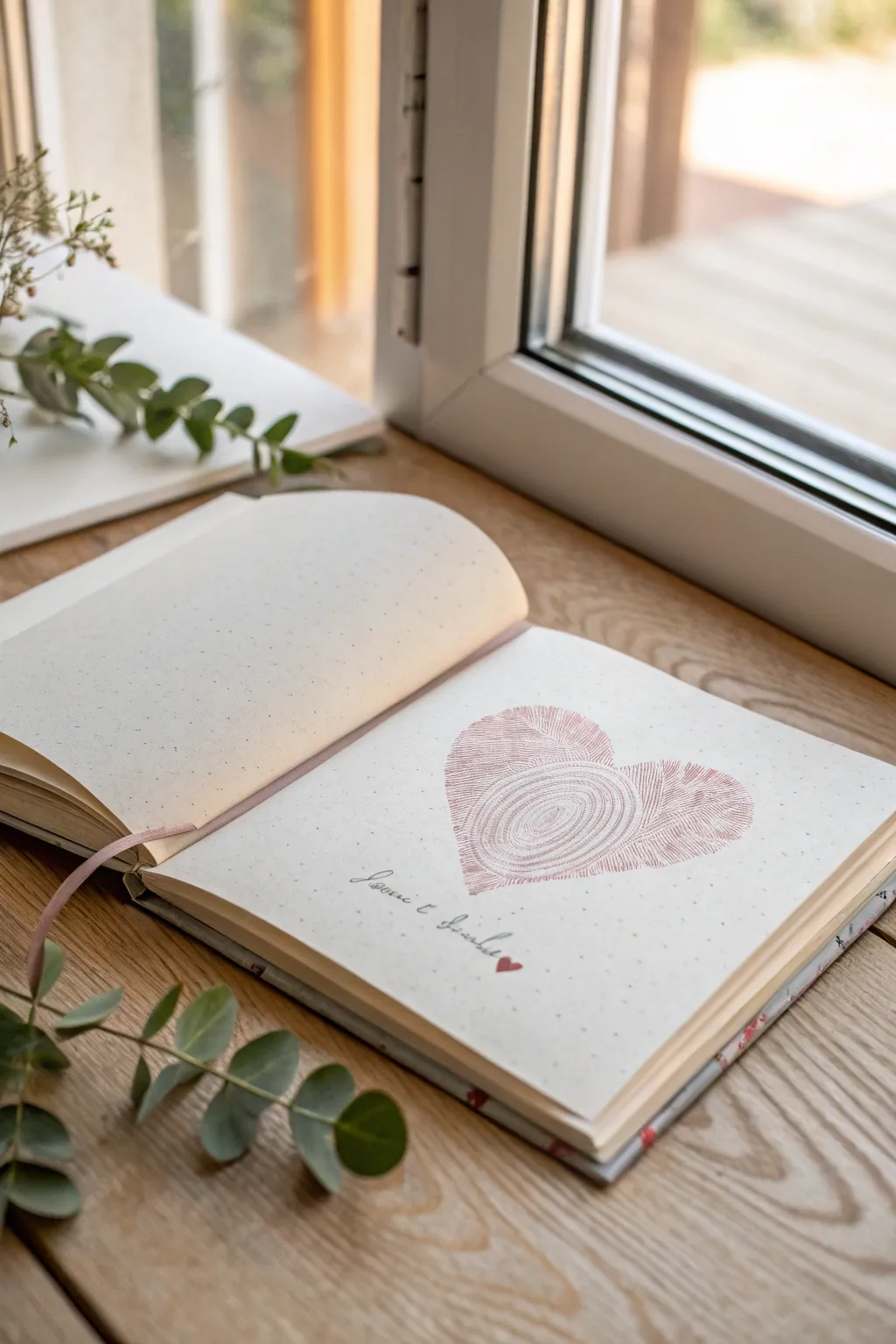 Capture your love story with a touch of artistry. 💕 #MemoryBook #FingerprintArt