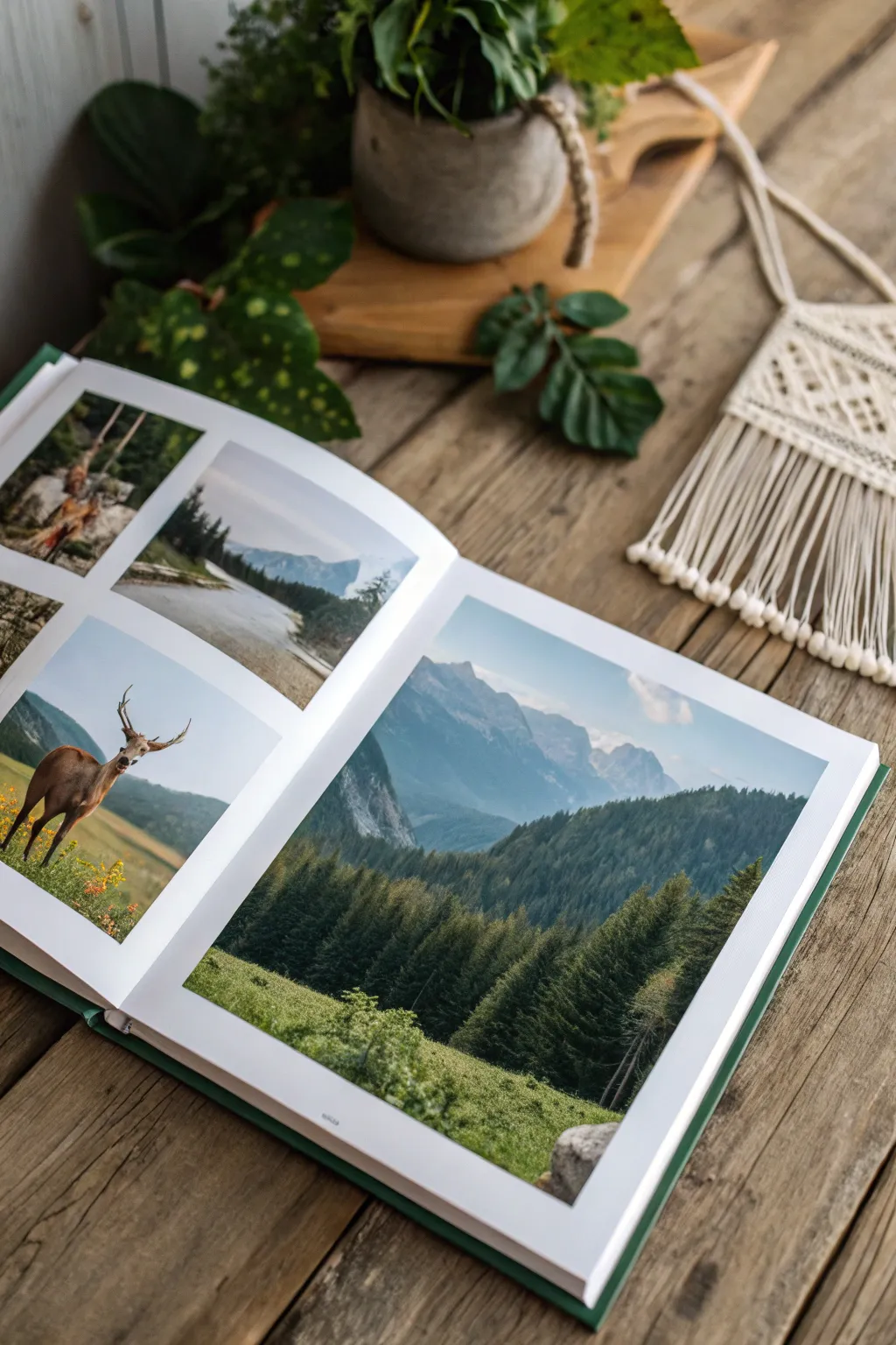 Capture nature's serenity in a memory book that soothes the soul.
