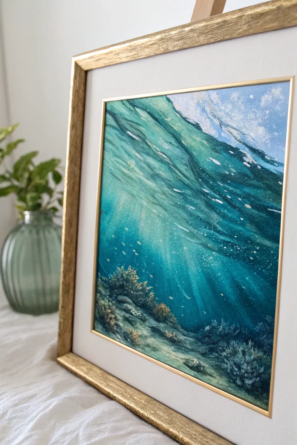Dive into the beauty of metallic watercolors and explore enchanting underwater worlds.