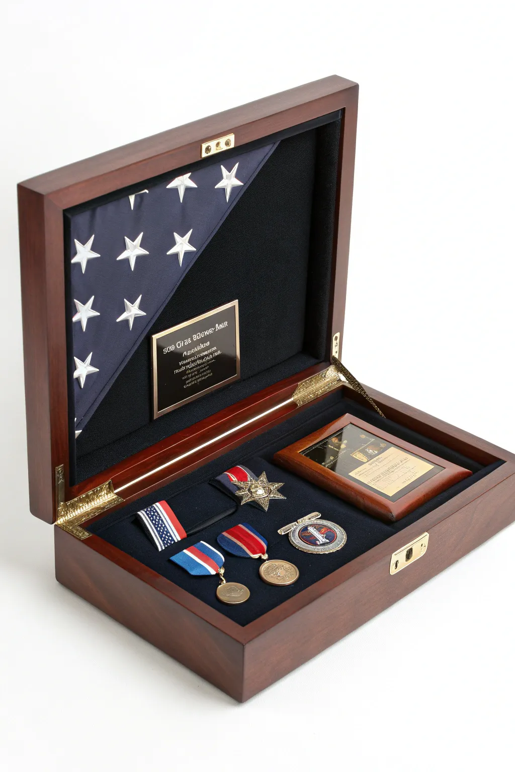 Elegance in Simplicity: A Minimalist Military Shadow Box for the Discerning Eye.