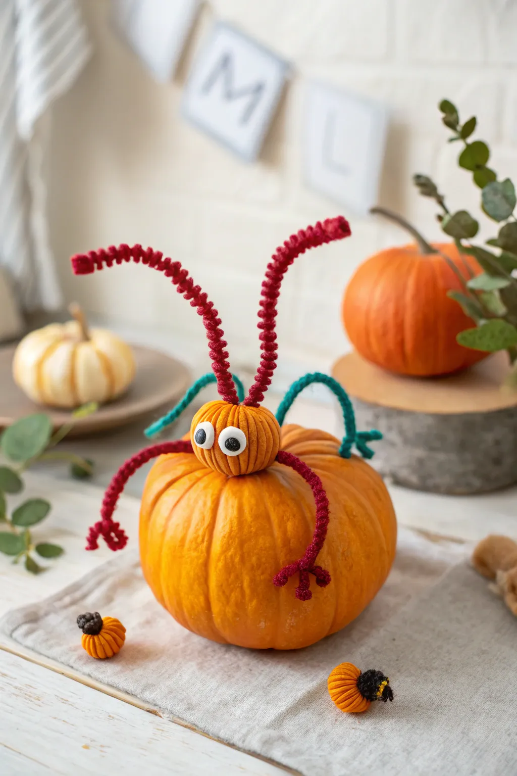 Meet your new favorite fall friend: a mini pumpkin creature bursting with charm and creativity!