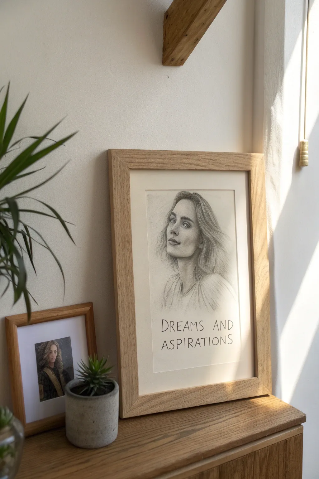 Capture your dreams and aspirations with a personal self-portrait, beautifully blending art and intention.