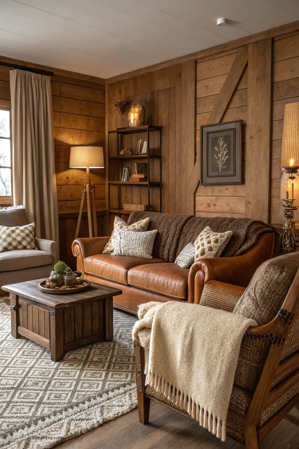 A cozy brown comfort that brings warmth and earthiness to the home.