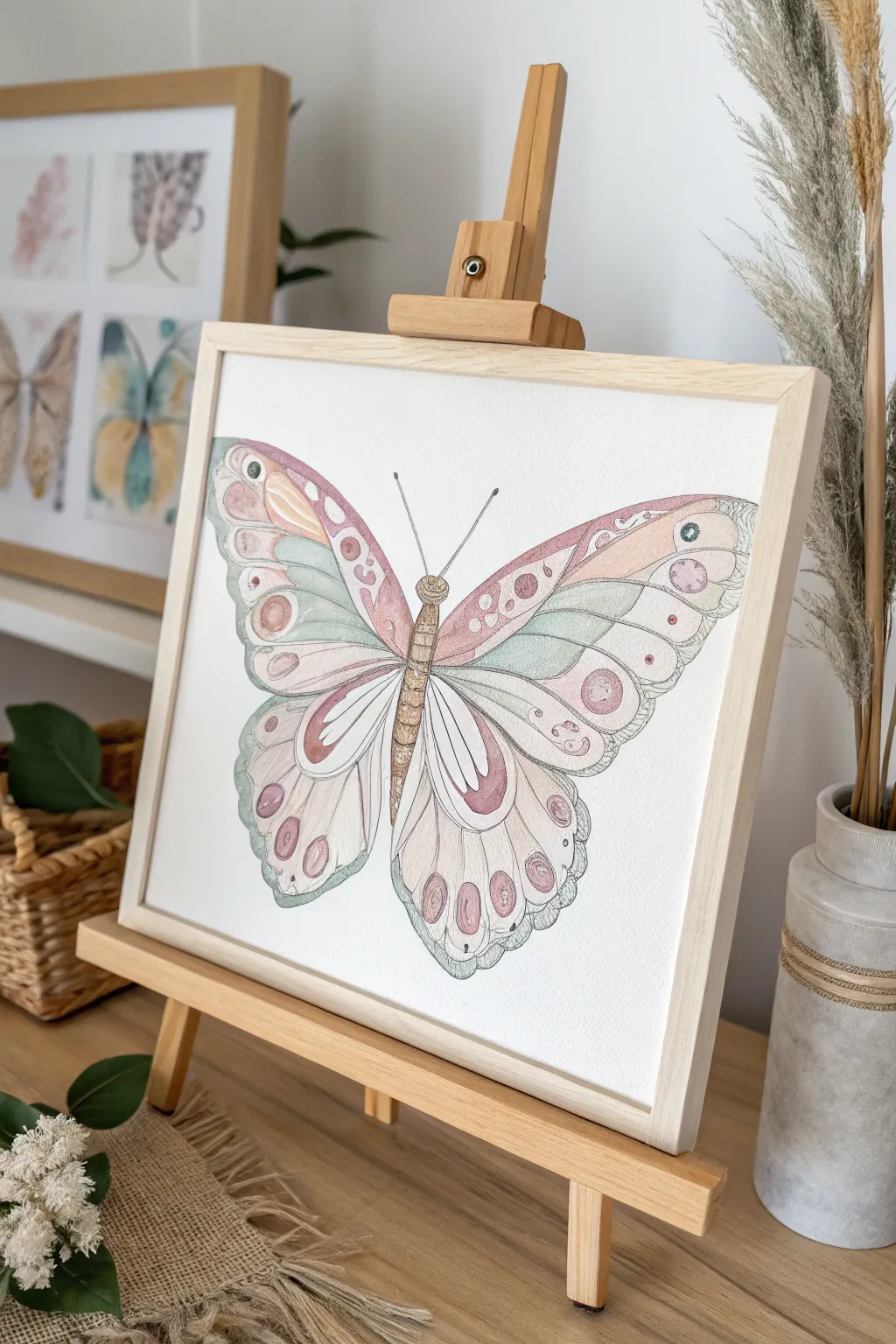 Celebrate transformation and growth with this exquisite butterfly canvas painting — a perfect tribute to a mother's nurturing spirit.