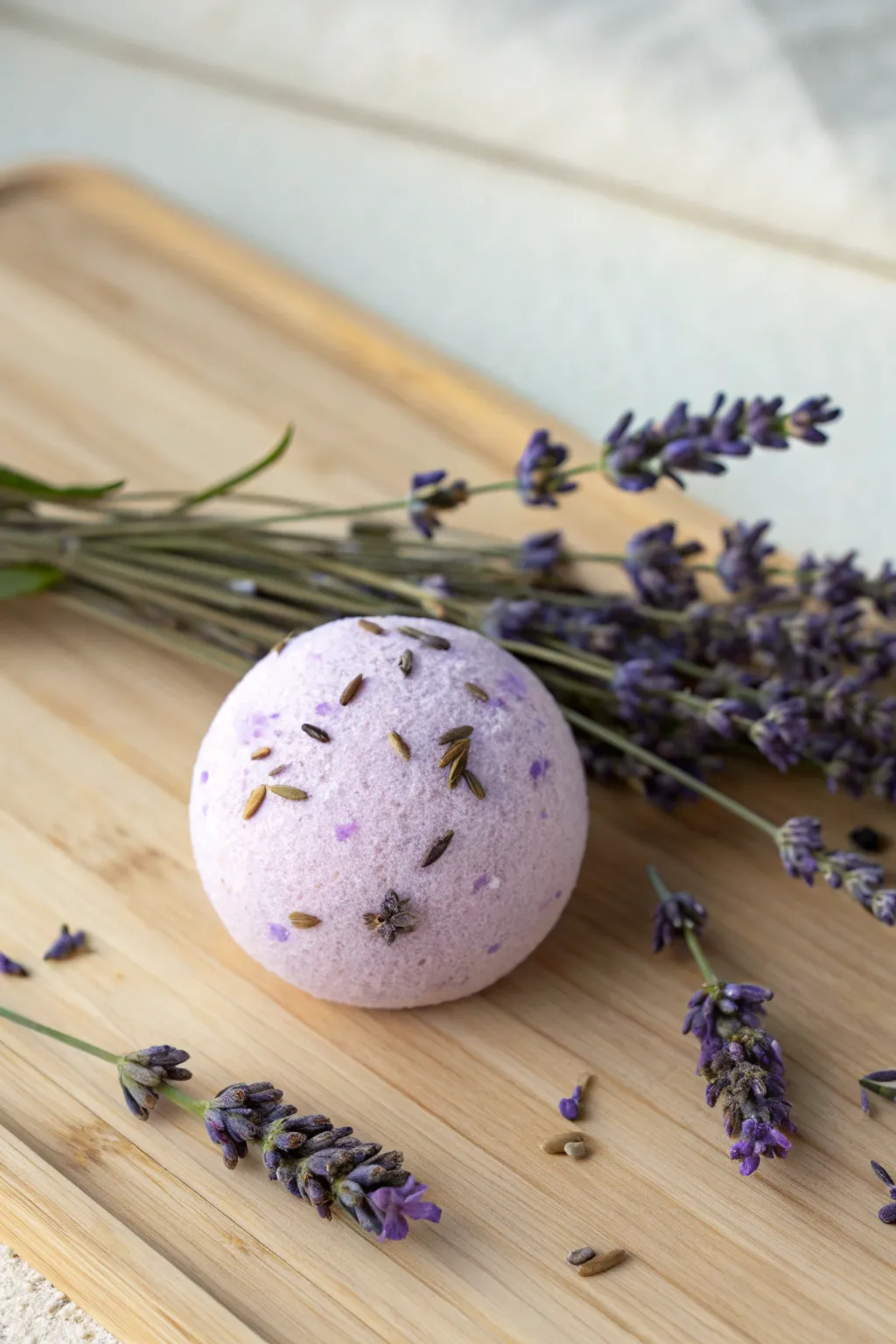 Create a moment of tranquility with these charming lavender bath bombs, perfect for a Mother's Day gift.