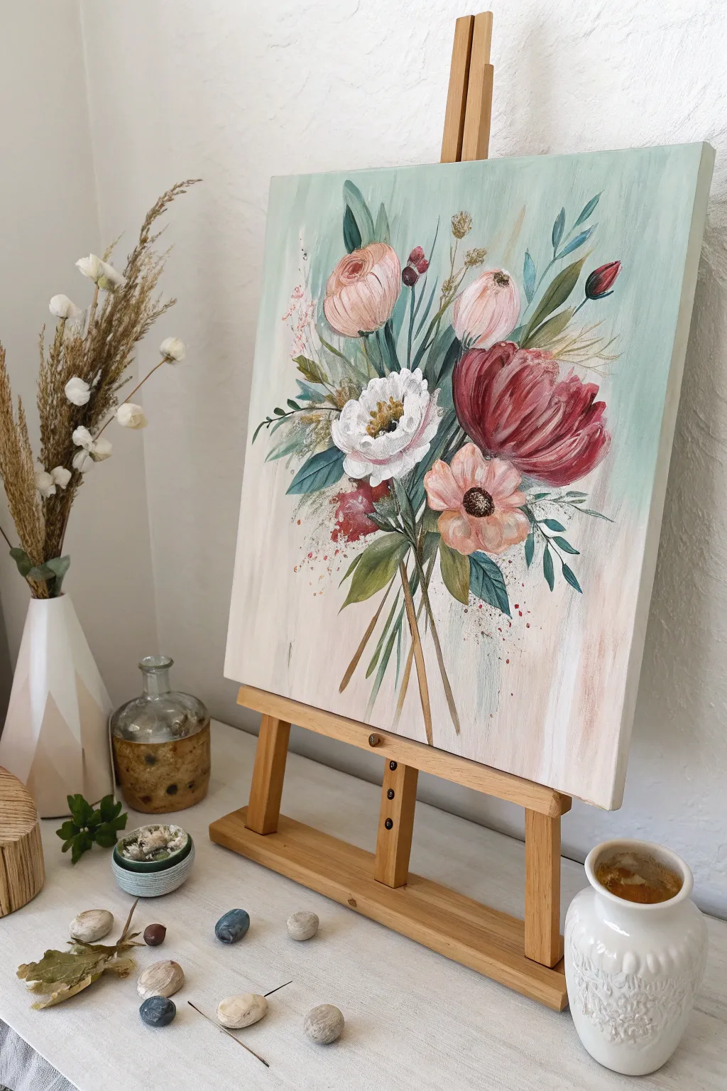 Embrace simplicity and artistry with an abstract bouquet for Mother's Day. 🌸🎨 #ScandiBoho #MothersDayArt