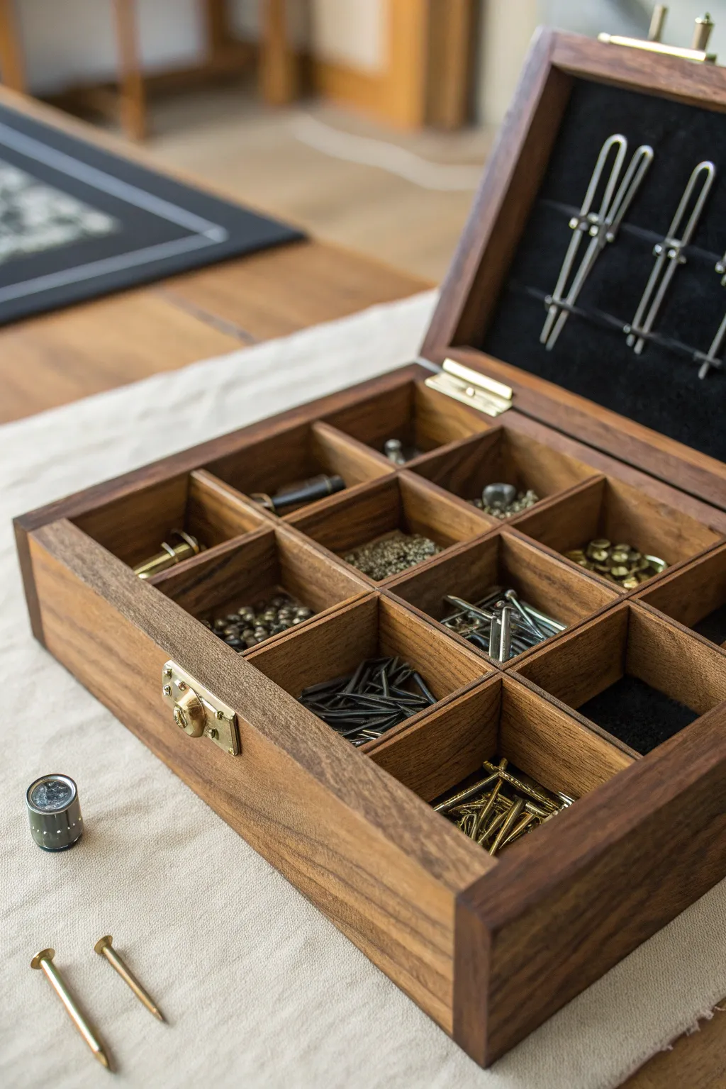 Elevate your workspace with a touch of craftsmanship: Discover the art of organized storage.