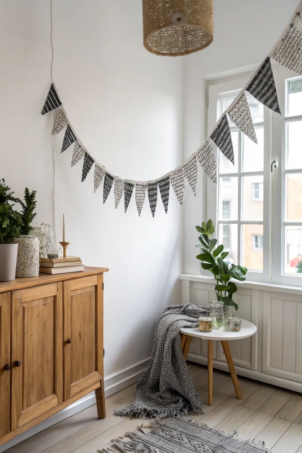 Transform old newspapers into stunning handcrafted garlands for a touch of eco-friendly elegance.