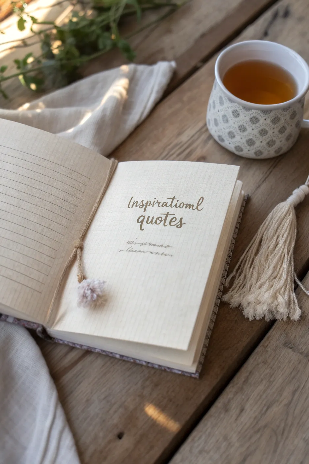 Find inspiration in every page. Let your notebook be a sanctuary of uplifting words.