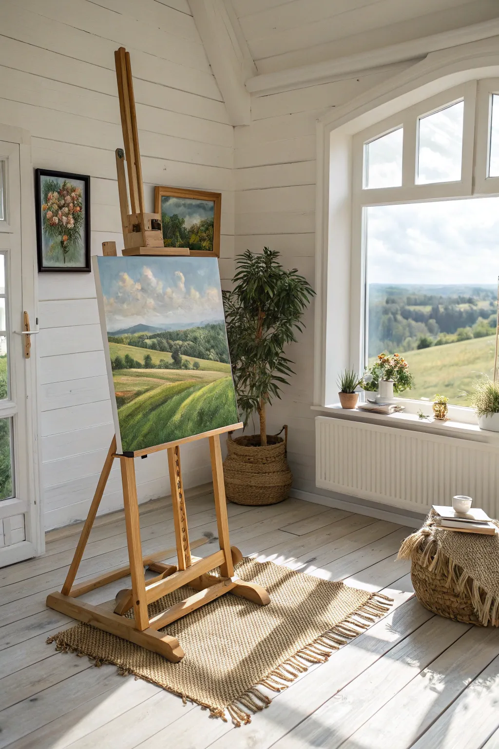 Embrace rustic charm with serene countryside landscapes that bring the tranquility of nature indoors.