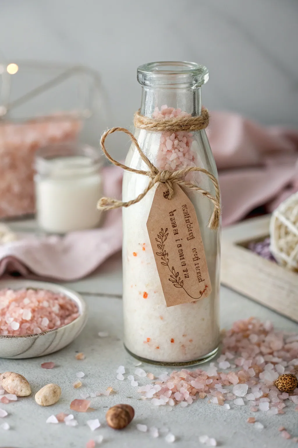 Transform vintage glass bottles into charming, personalized party favors with a minimalist touch.