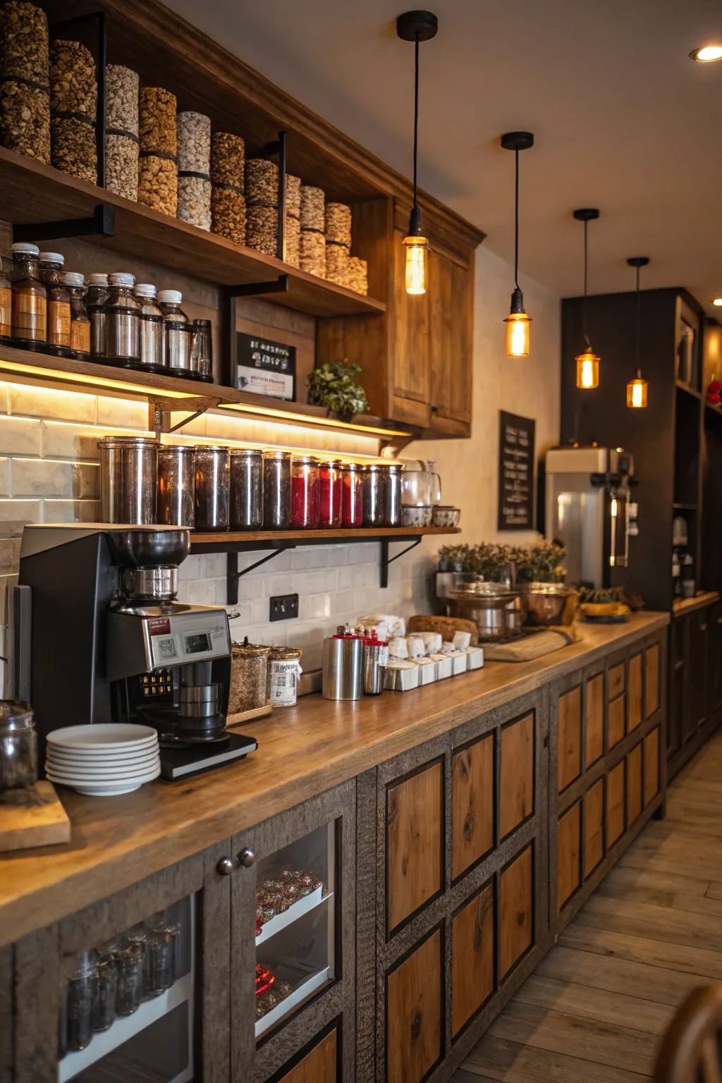 A coffee and tea bar that welcomes and comforts guests.