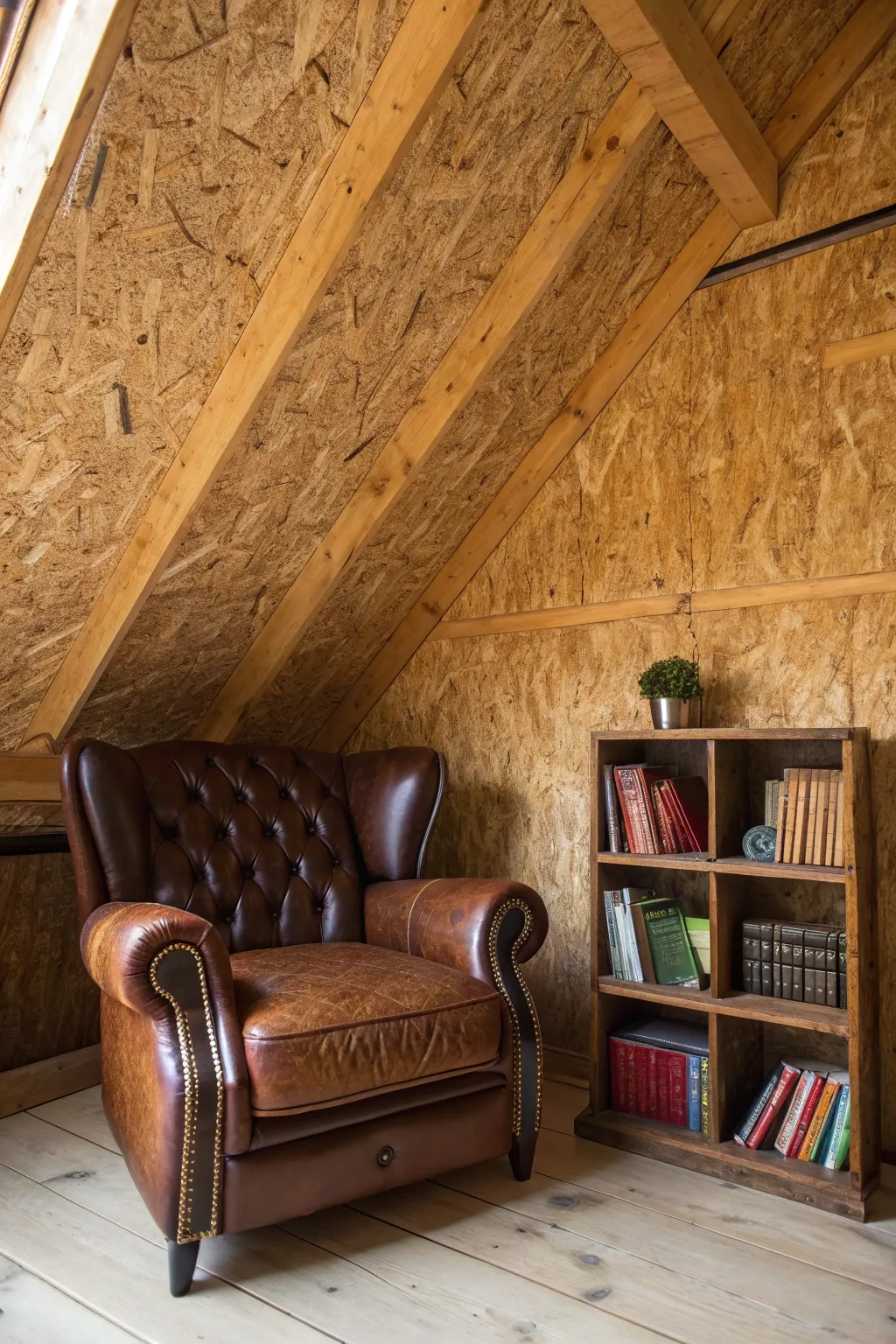 Transform your space into a cozy retreat with the rustic charm of OSB ceilings.