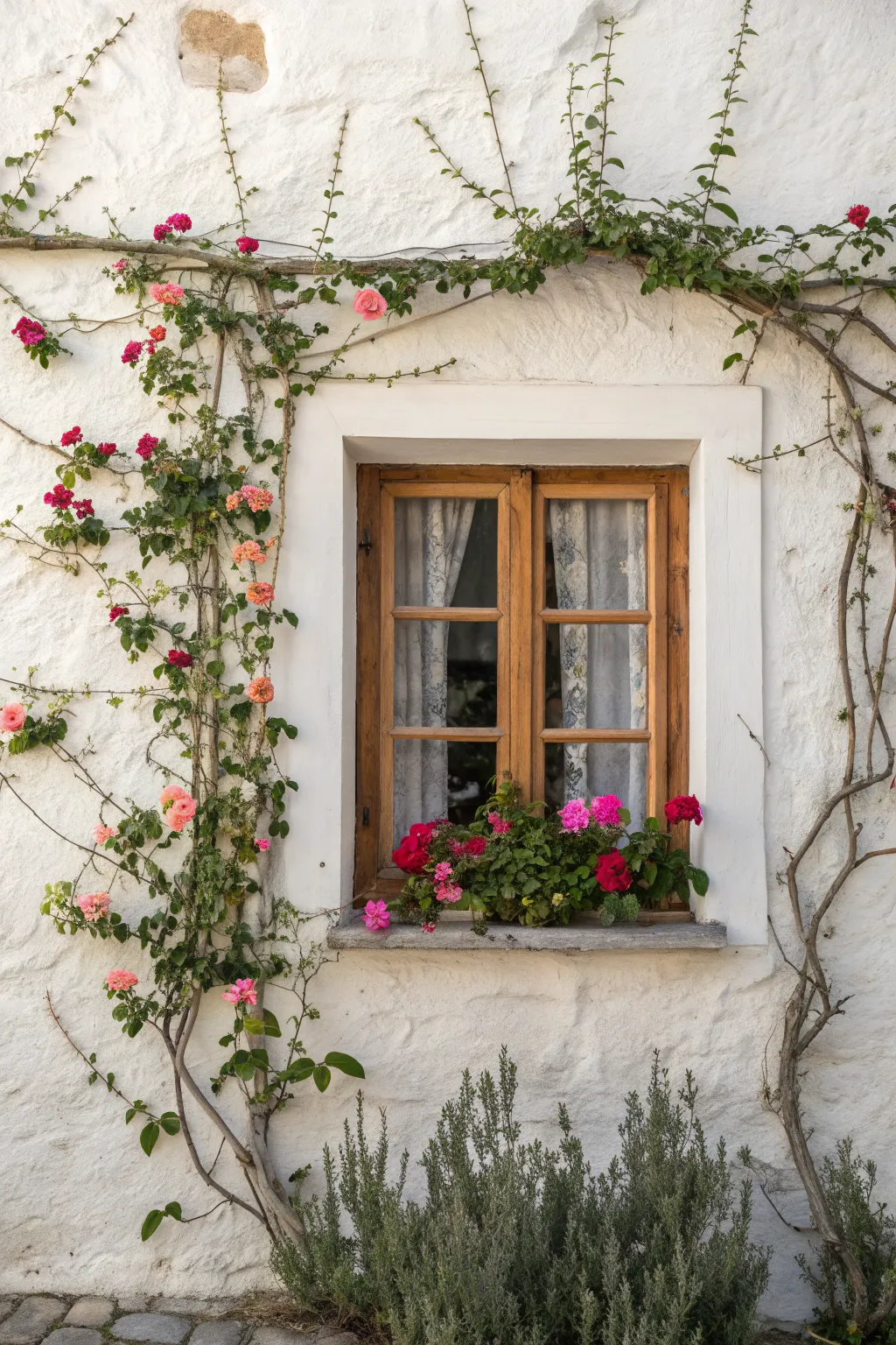 Step into a fairy tale with this enchanting faux window design, where simplicity meets whimsy.