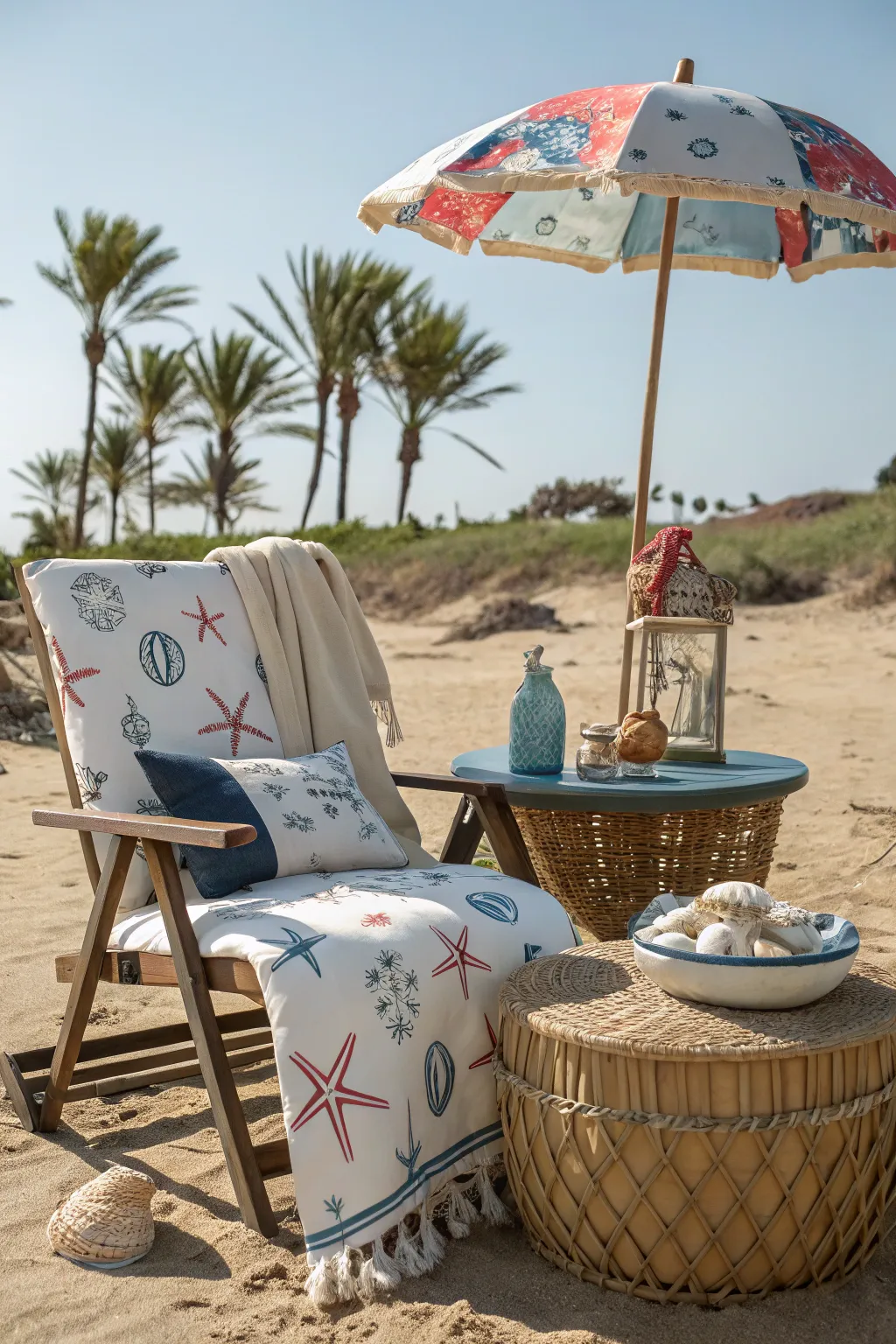 Bring the beach to your backyard with coastal colors.