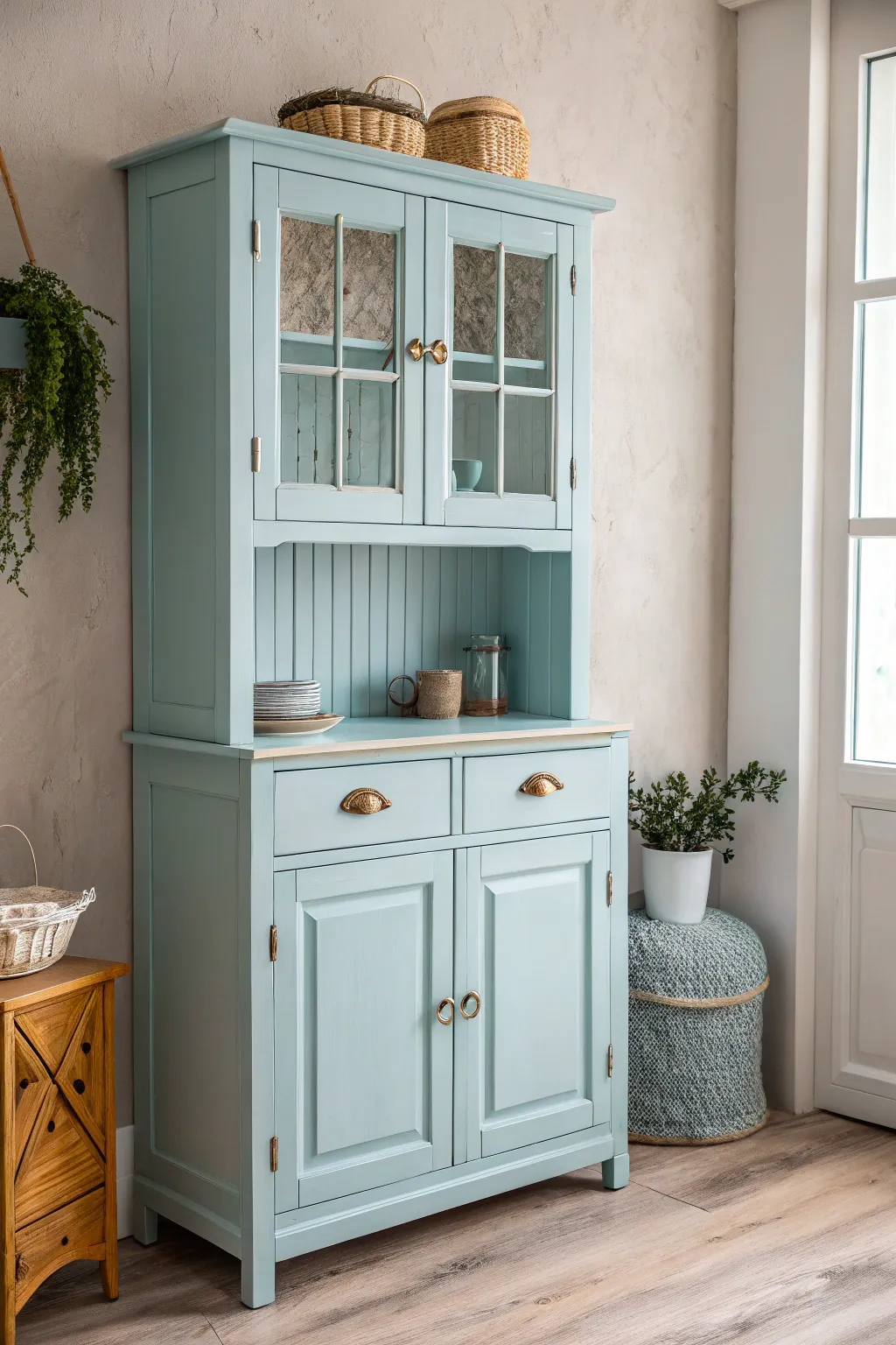 Embrace vintage charm with pastel hues for a quaint cottage feel.