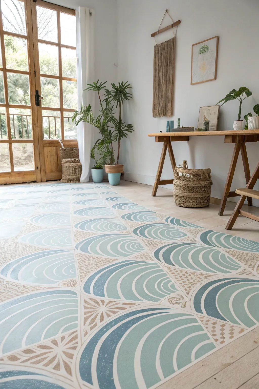 Transform your space into a masterpiece with abstract wave patterns that inspire creativity every day.