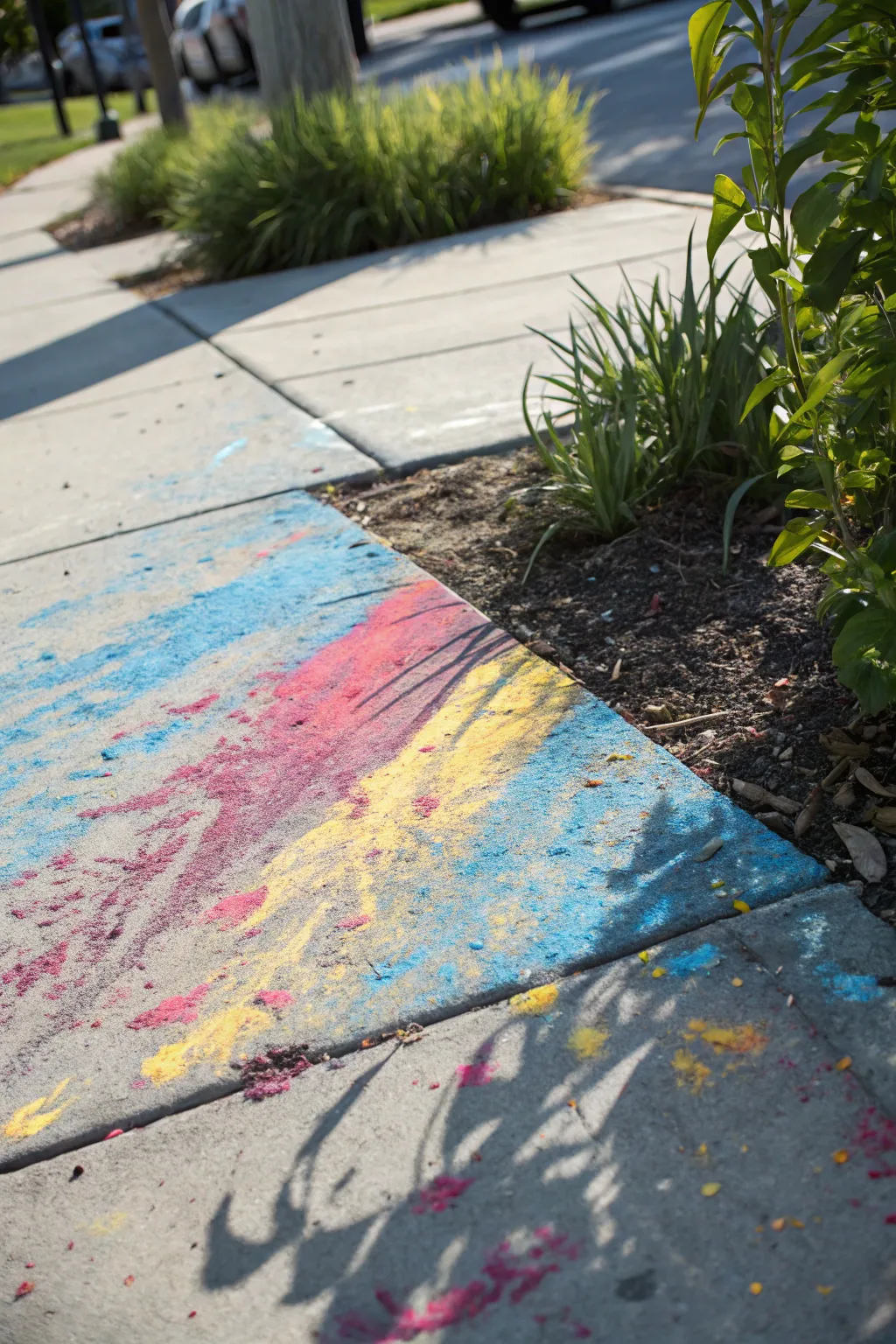 Unleash your creativity with a splash of abstract expressionism underfoot.