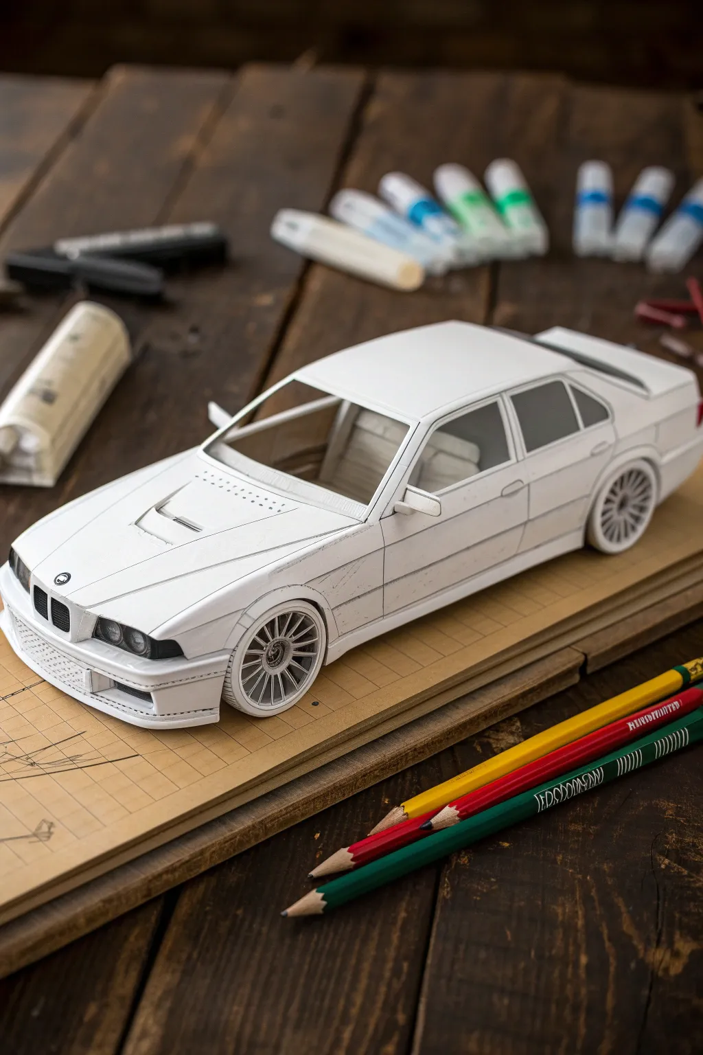 Unleash your creativity with color-your-own paper cars—where craftsmanship meets imagination.