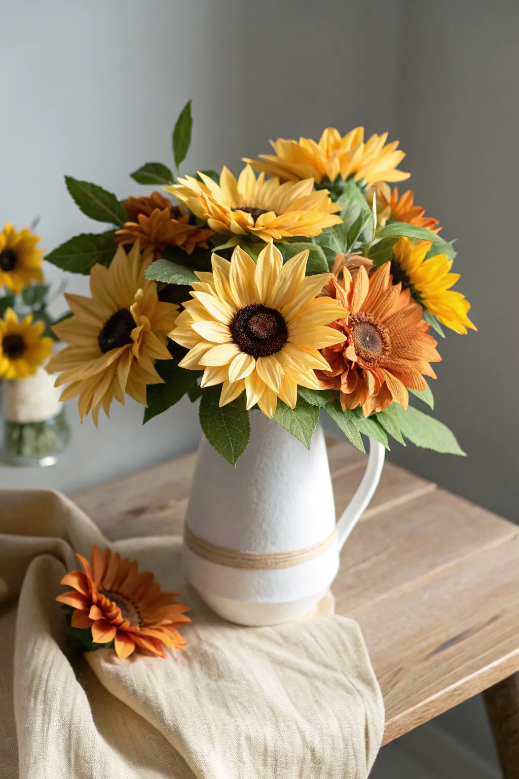 Bring a burst of sunshine into your space with this stunning paper sunflower bouquet.