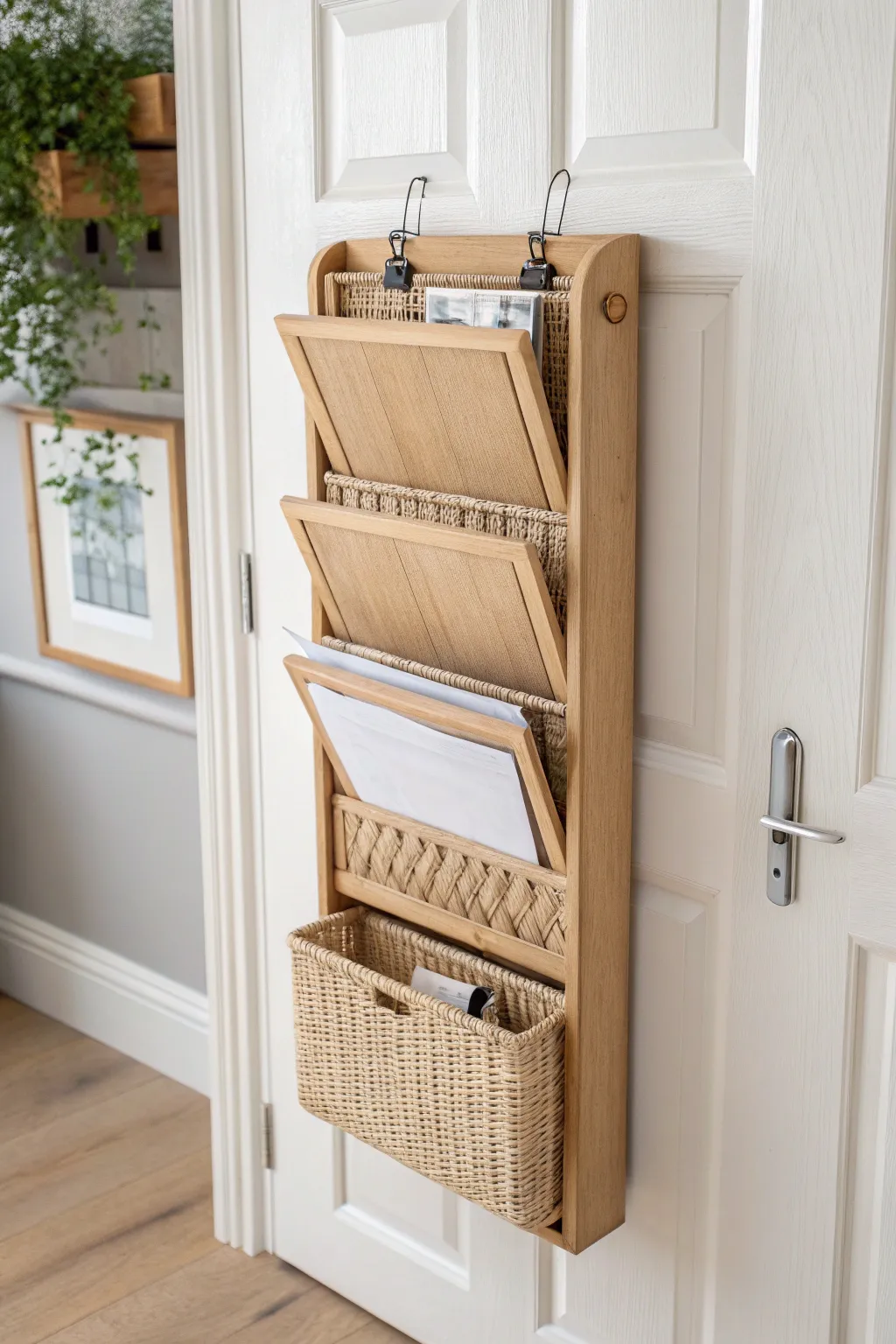 Maximize your space with a chic and simple filing solution that blends Scandinavian minimalism with boho charm.