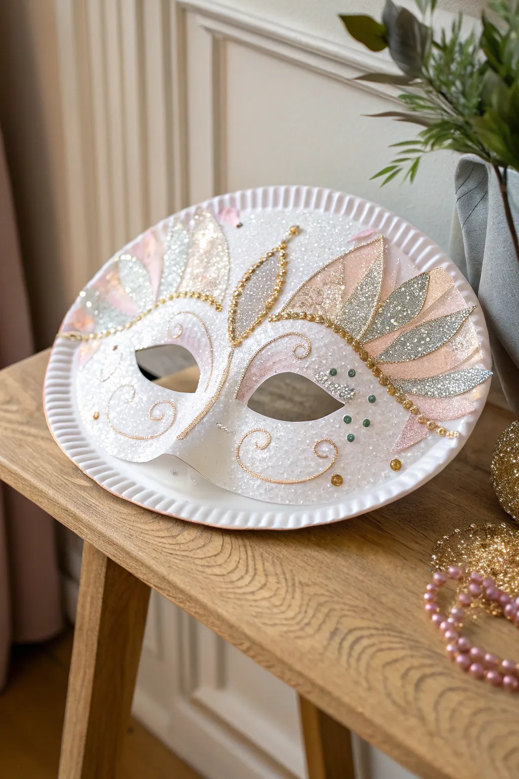 Sparkle in Simplicity: Craft Your Own Festive Mask!