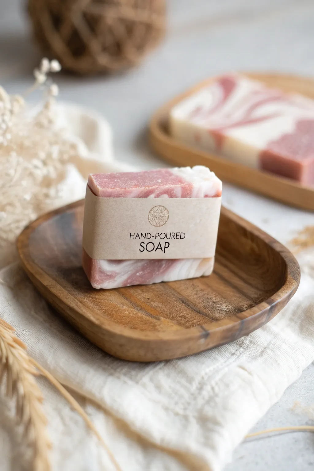 Elevate your gifting with handcrafted elegance: personalized soap bars that enchant the senses.