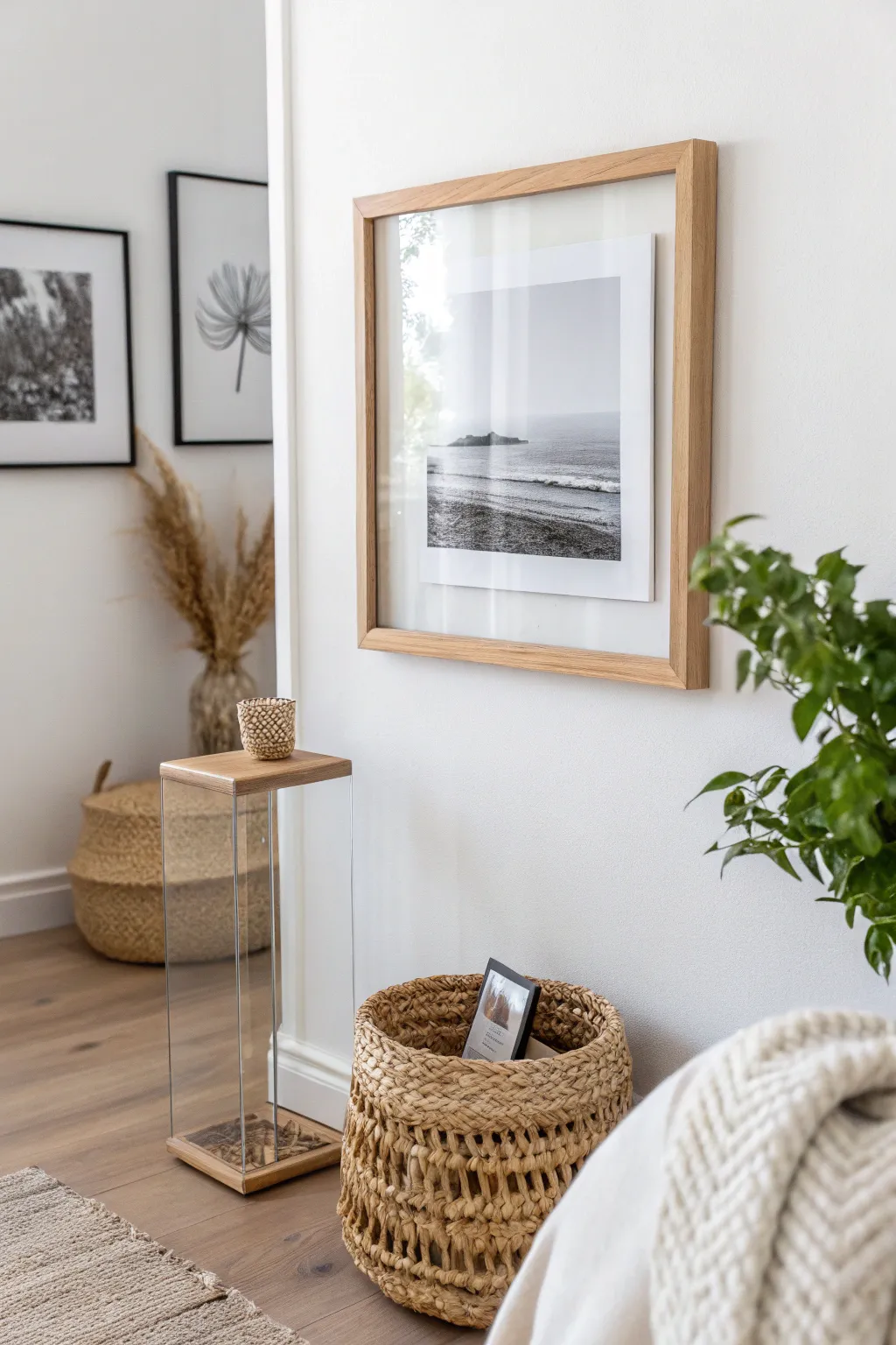 Create a modern masterpiece with the elegance of a floating frame illusion.