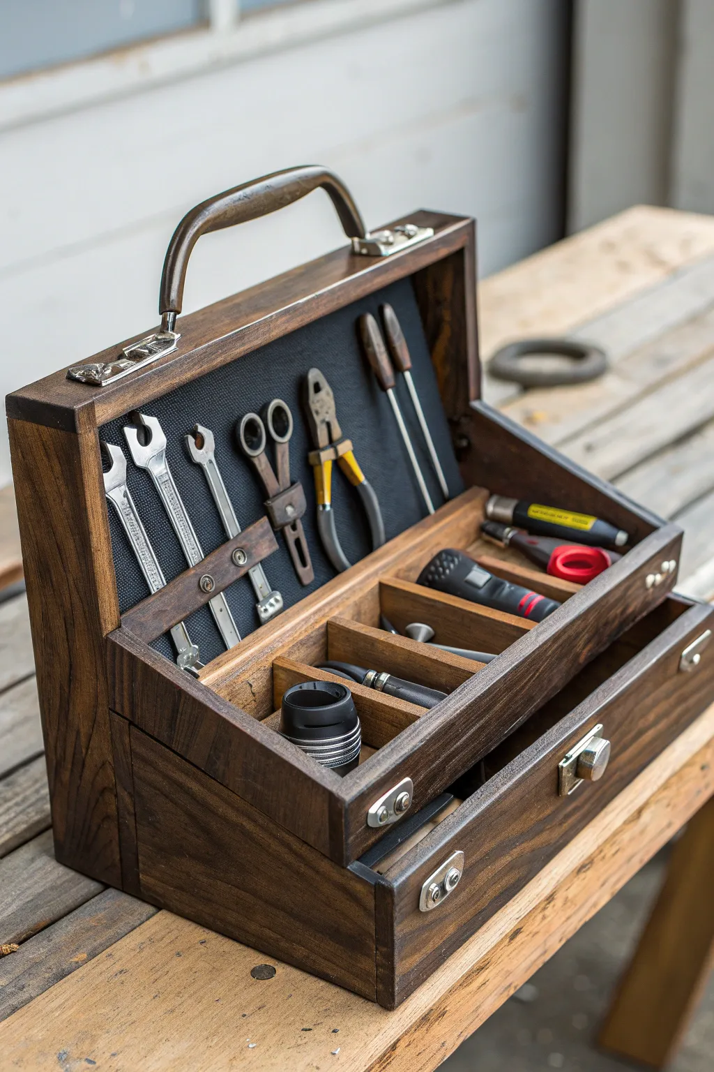 Master your craft with style: Discover the flexibility of removable caddies for your tool box.