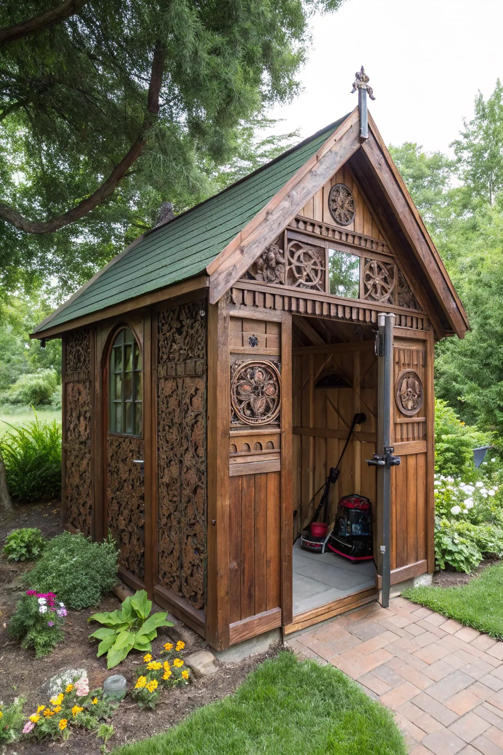 Crafted protection: A weather-proof retreat for your pressure washer.
