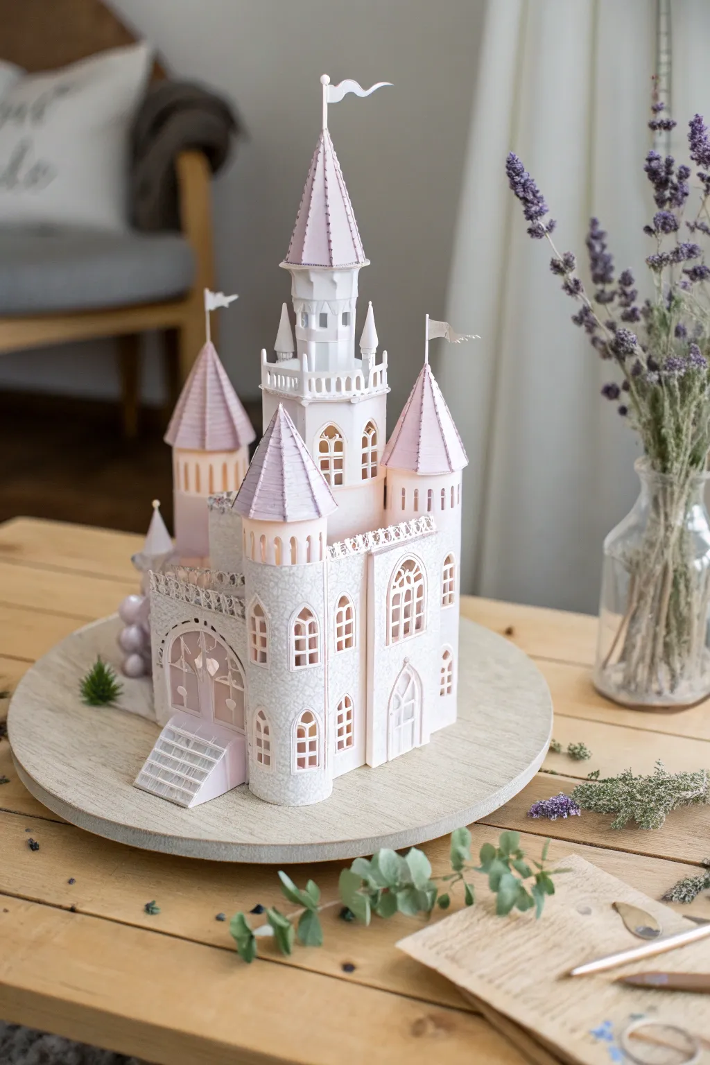 Unleash your inner architect with this enchanting DIY paper castle, where simplicity meets elegance.