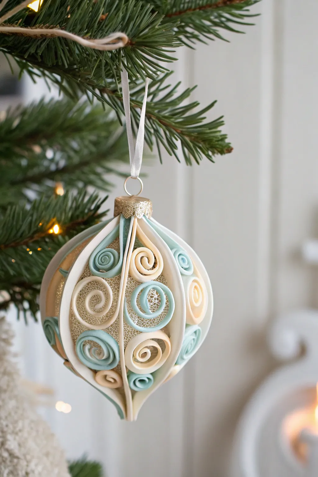 Enchant your holiday decor with handcrafted quilled elegance.