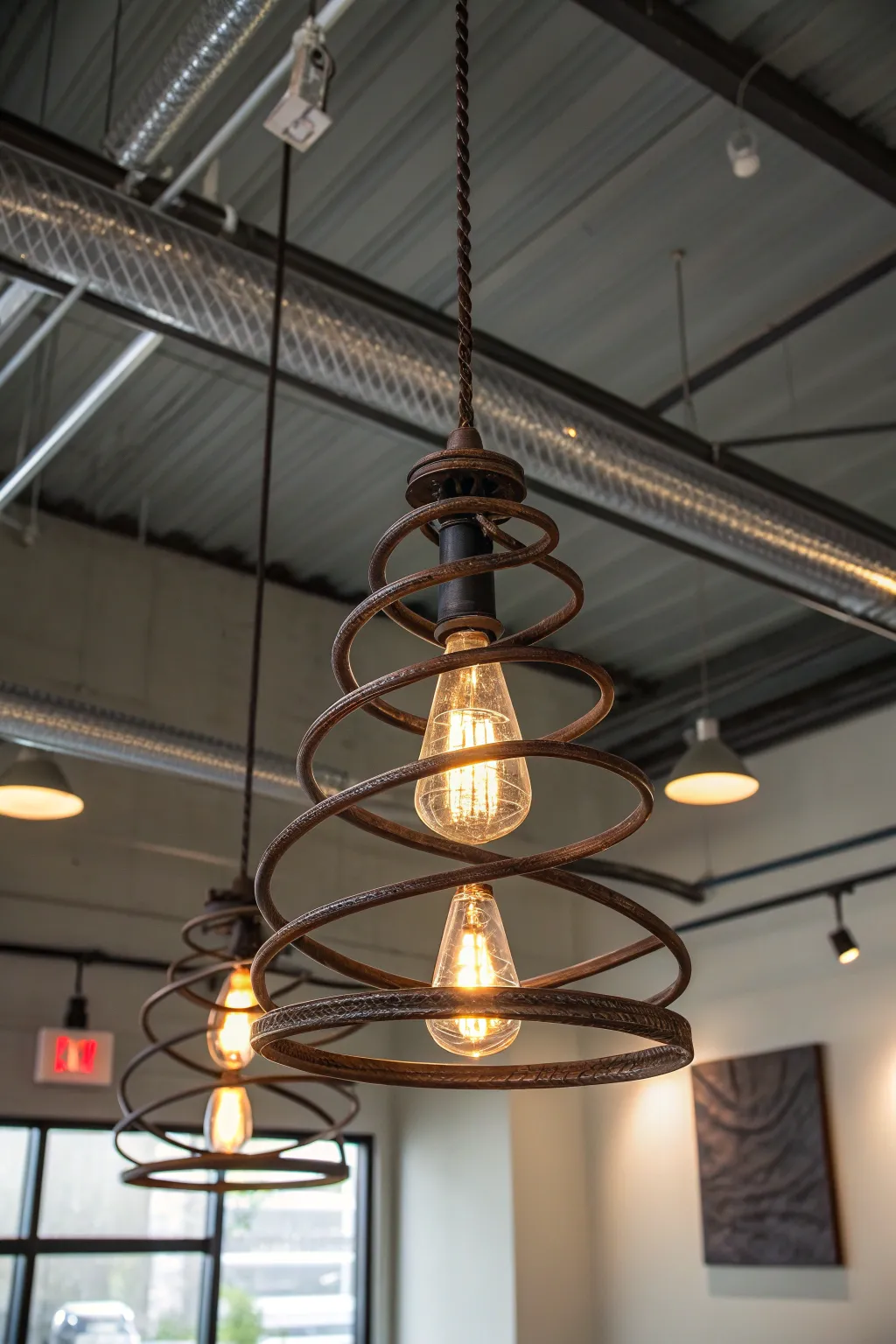 Illuminate your space with the rugged elegance of rebar lighting.