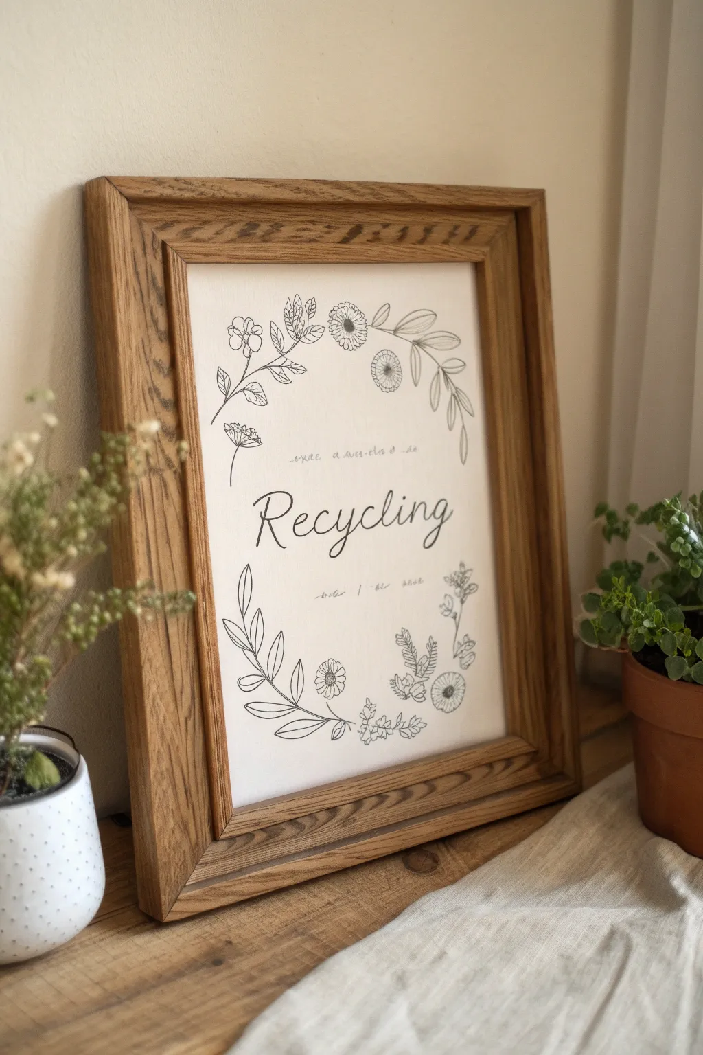 Add a personal touch to your recycling journey with a handcrafted quote that inspires change and nurtures nature.