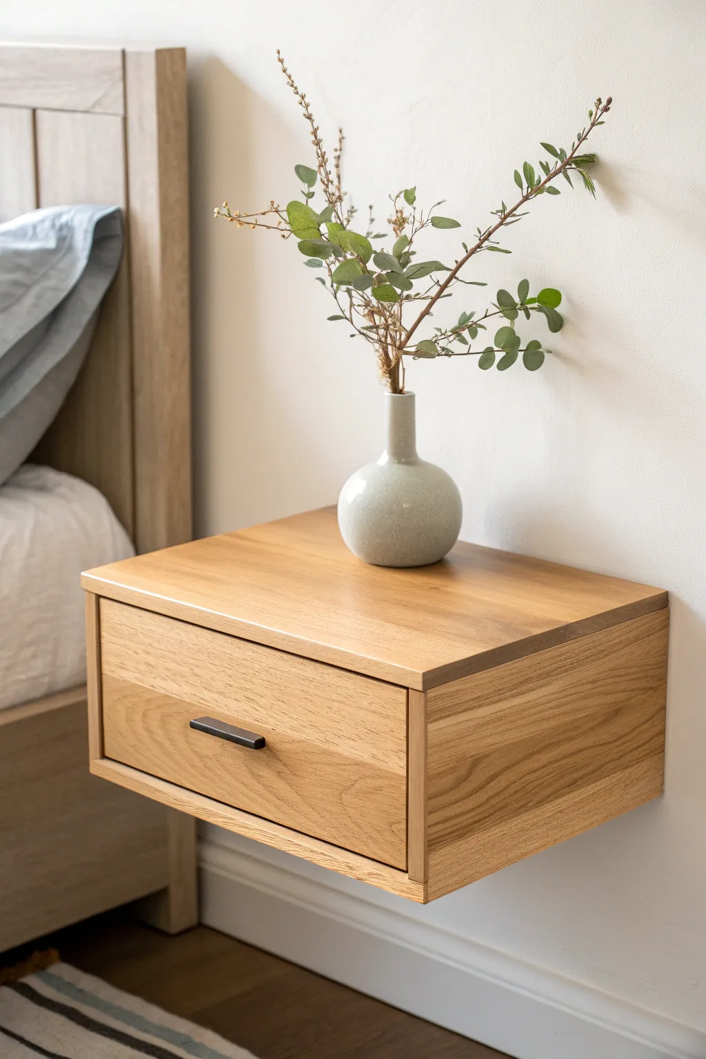 Elevate your space with the chic simplicity of a floating nightstand.
