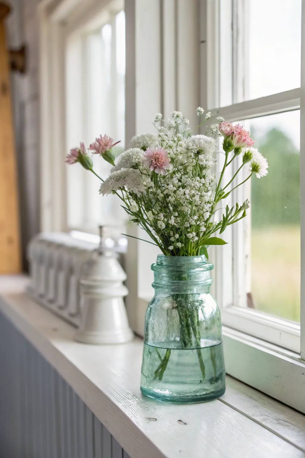 Transform vintage charm into a minimalist masterpiece with these shabby chic vases.