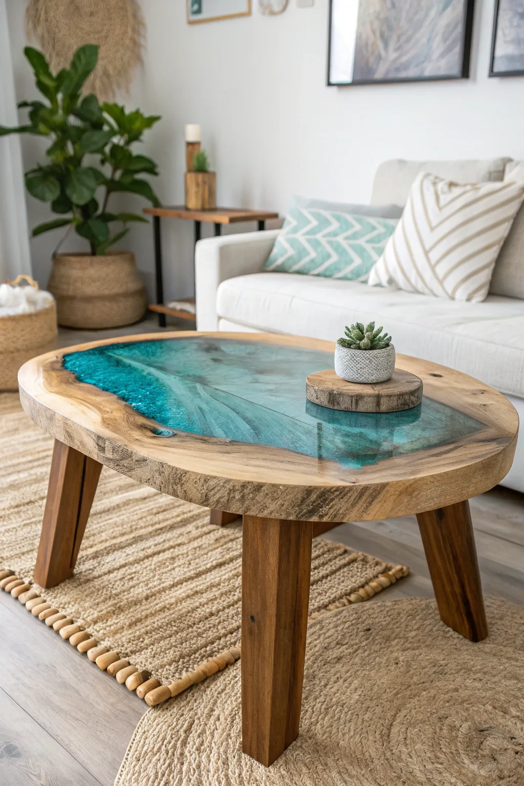 Eco-friendly elegance meets minimalist design—discover the beauty of reclaimed wood and resin craftsmanship.