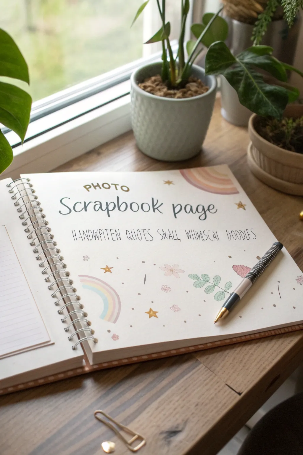 Capture cherished memories with a touch of whimsy and elegance. #ScrapbookArt #MinimalistBoho