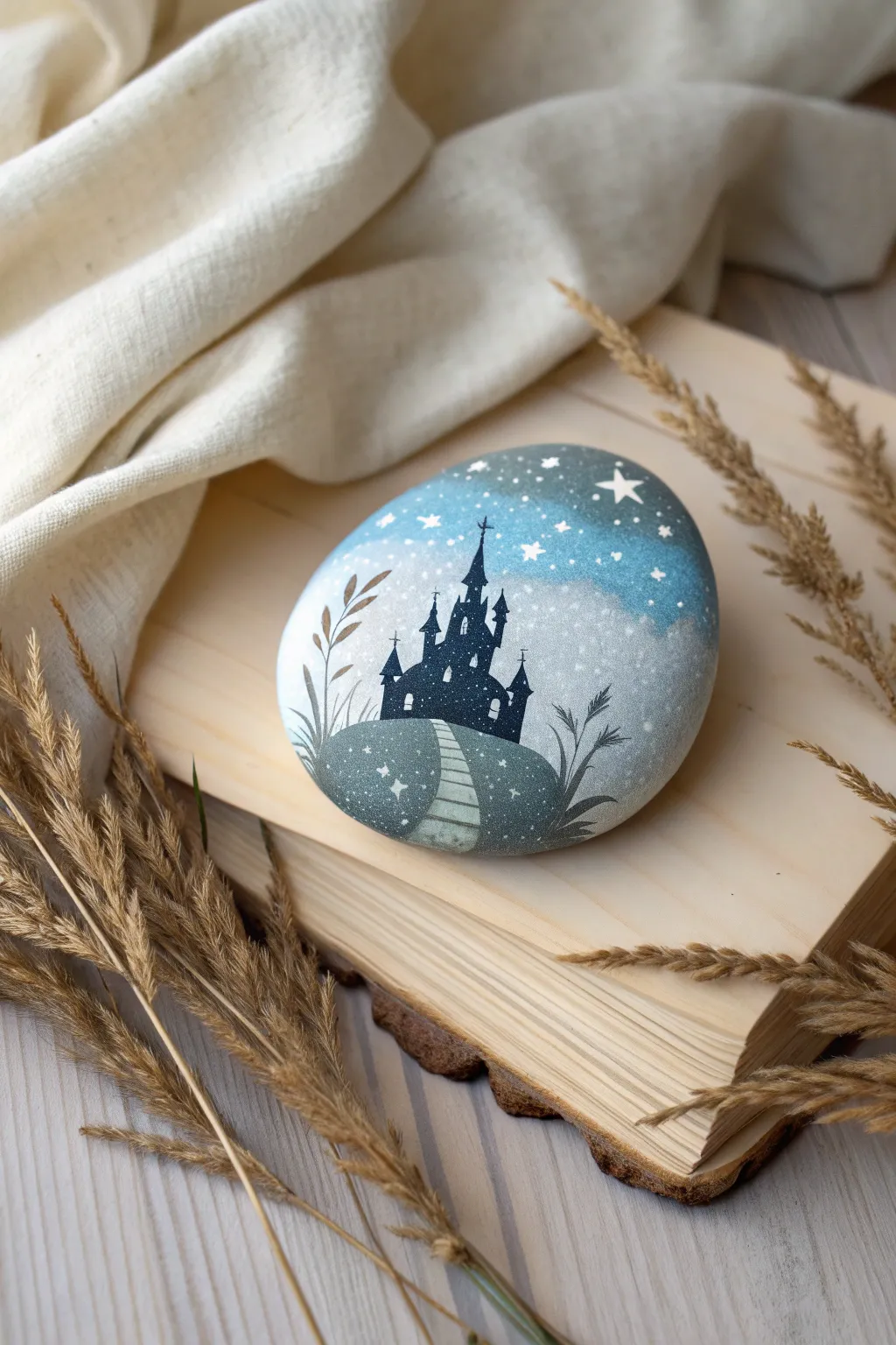 Bring fairy tales to life with enchanting rock art. ✨🎨 #ScandinavianCharm #BohoBeauty