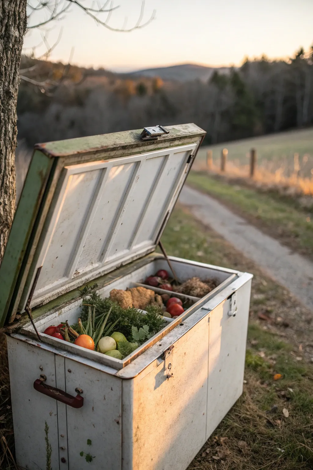 Transform tradition into innovation with this portable root cellar crafted from a vintage freezer.