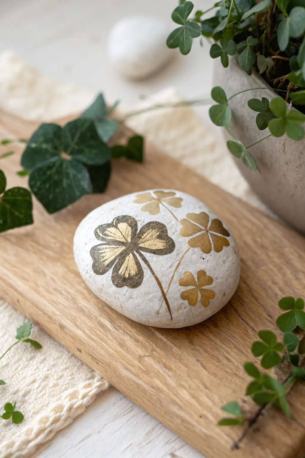 Discover hidden magic with these charming shamrock stones.