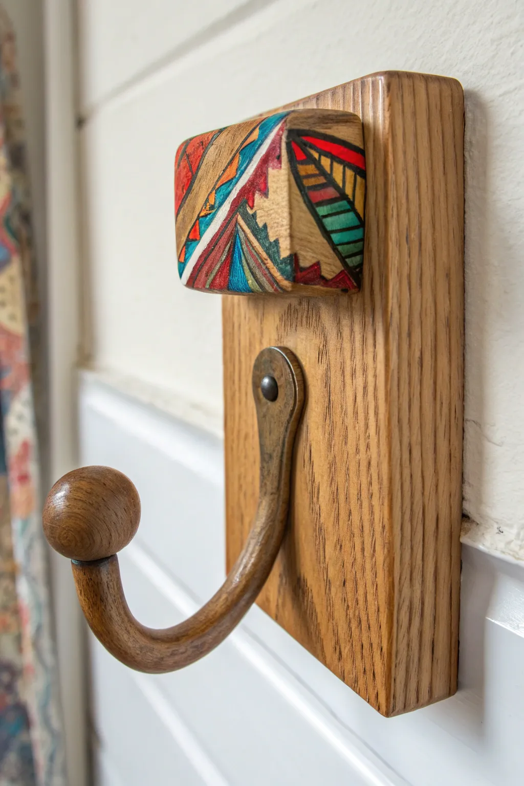 Elevate your space with these handcrafted 4x4 wood wall hooks, where artistry meets function.