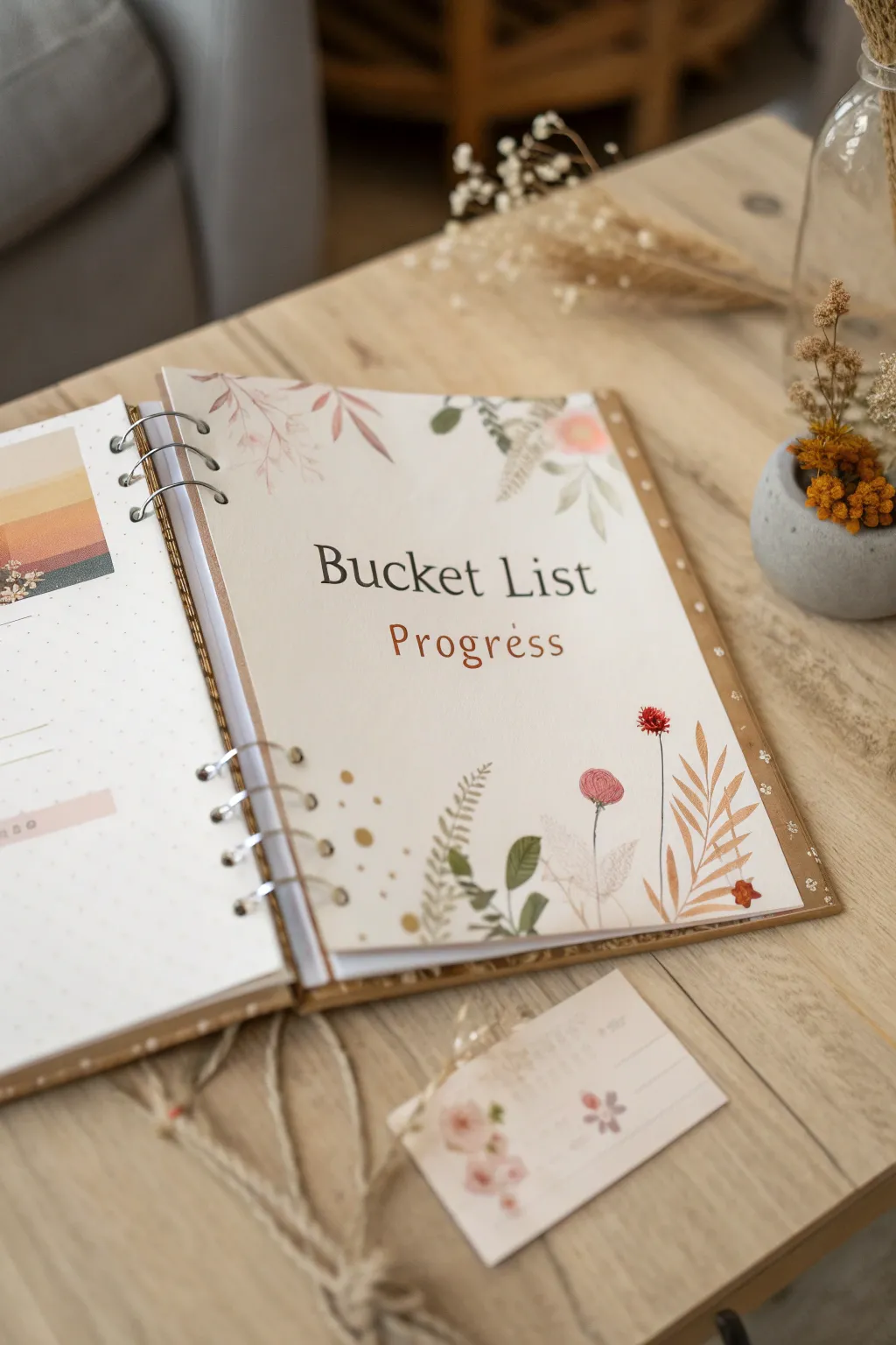 Celebrate your journey together with a beautifully crafted bucket list scrapbook. 🌿✨ #MemoriesMade
